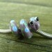 MADE TO ORDER Pandora or dreadlock Snake Bead 5-6 mm hole, purple blue and green