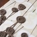 Large Modern Art - Original Textured Flower Painting - 50X20 Triptych Canvas - Brown Neutral Art - IN STOCK