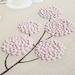 Baby Girl Nursery Wall Decor - Textured Flower Painting - Original Acrylic - Small 10X10 Pink and Brown Canvas Art