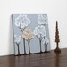 Small Blue Forest Painting - Original Canvas Art - Baby Boy Nursery Decor - 10X10 Wall Art - MADE TO ORDER