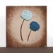 Reserved Listing - Blue Botanical Painting of Hydrangeas - Original Textured Canvas Art - Small Floral Wall Art 10X10