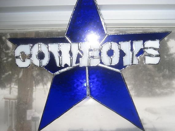 Stained glass Dallas Cowboys by glassawakening on Etsy