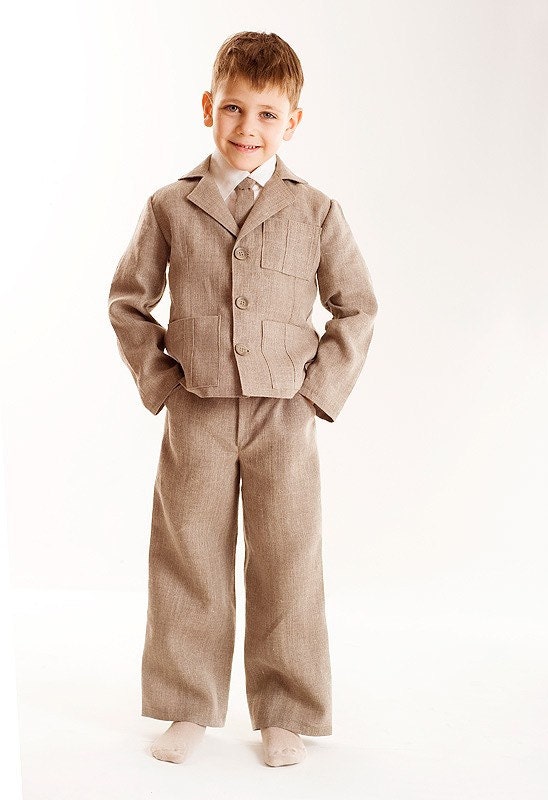 Boys Linen Suit