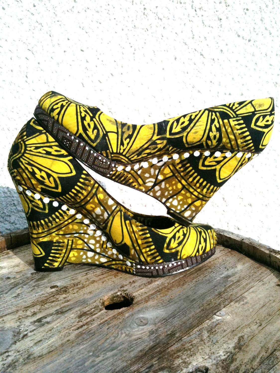 African Fabric Shoes Kezi
