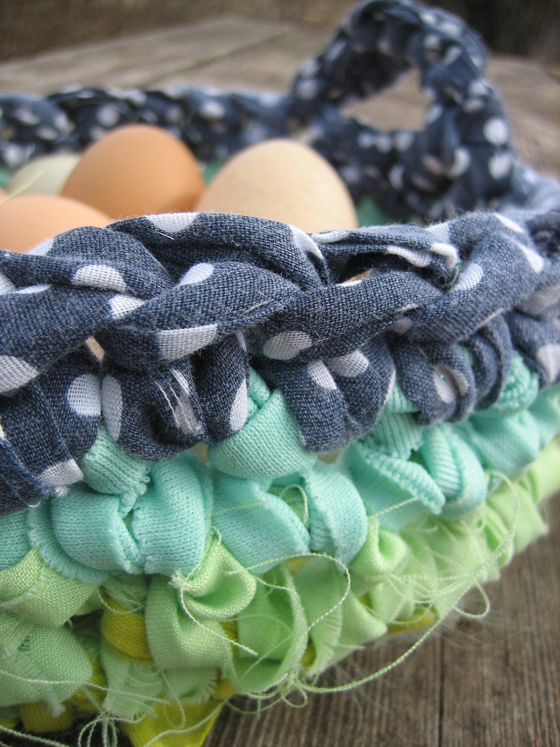 PDF Pattern. Fabric Crochet Workshop: In the Round
