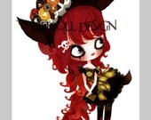 YOKO POSTCARD by LILIDOLL