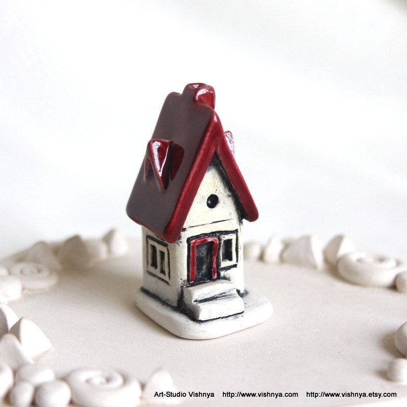 Strawberry House of tiny fairies by studio Vishnya