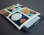 Kindle Case / Nook Cover / NookColor / Kobo / Touch / Sony / Galaxy Tab / Kindle 4 / Kindle 4, 3, 2, 1 - Transistor Radio Navy