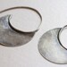 Sterling Silver Crescent Earrings, silver tribal earrings
