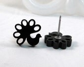 Peacock Stud Earrings
