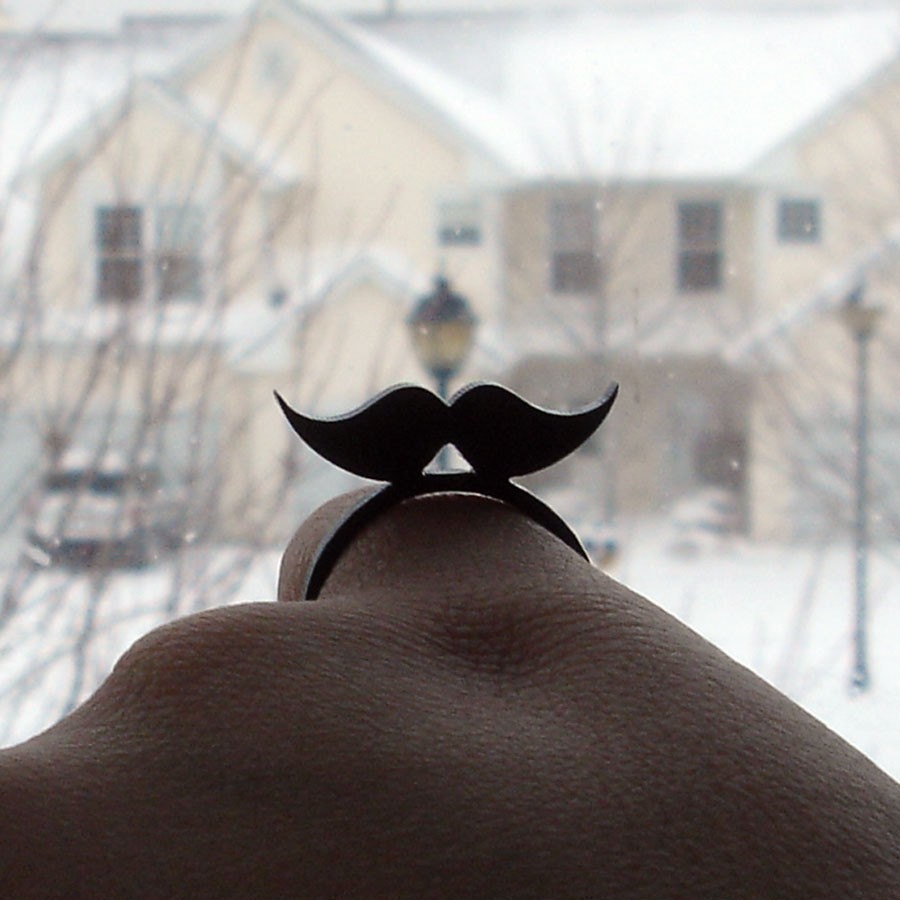 Mustache Ring