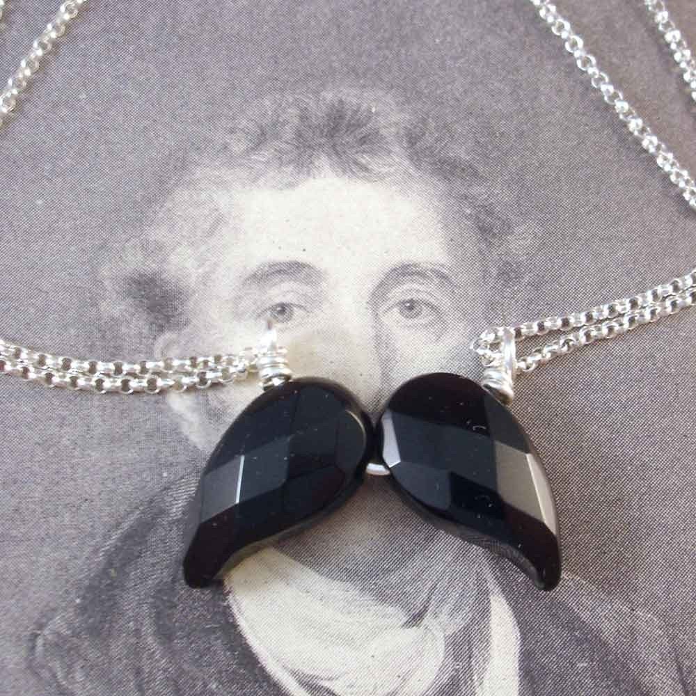 Jeweled Mustache Necklace