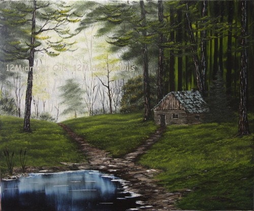 Hidden Retreat Original Landscape Oil Painting