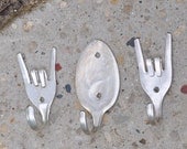 Rock On  Fork And Spoon mini Hooks