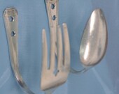Upcycled Spoon and Fork Hook Combo