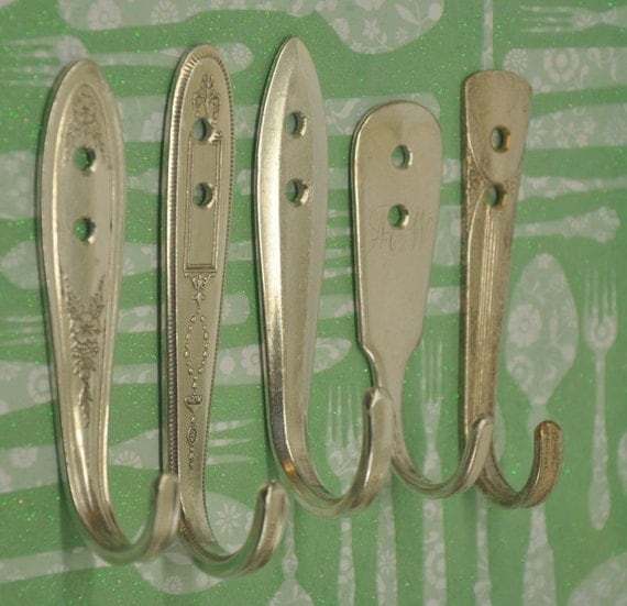 FIVE Rad Fork Handle Coat and Keys Hooks