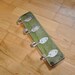 4 Vintage Spoons FUN Green Stained Coat Rack
