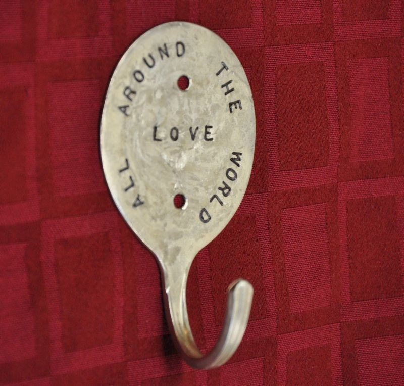 Love Spoon Hook Personalized x Love all around the world x SMALL x