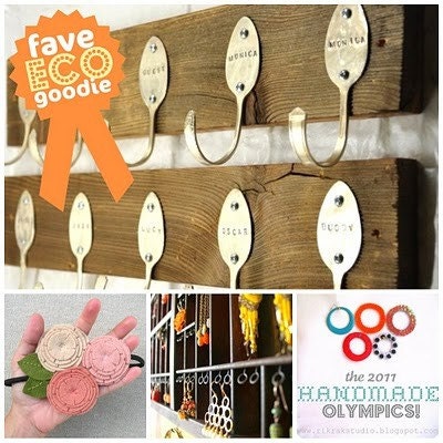 4 Spoon Hooks Coat Rack with Corner Shelf in Gloss White