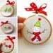 SET OF 3 unique christmas ornaments