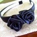 Gossip Blair's Black Rose Headband