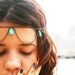 Chain Headpiece Headband Hair Piece Bohemian Hipster Boho Hippie Bronze Three Turquoise Stone Drape Bridal Statement Jewelry