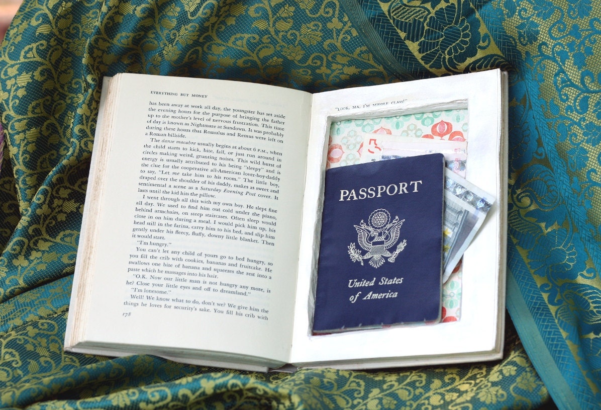Money Safe Hollow Book - Secret Stash Box (Vintage Book Titled "Everything But Money") - READY TO SHIP