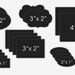 Variety Pack Chalkboard labels - set of 18 in assorted sizes - featured in Family Fun magazine