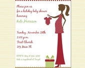 Christmas Mommy to be Baby Shower Invitations Il_170x135