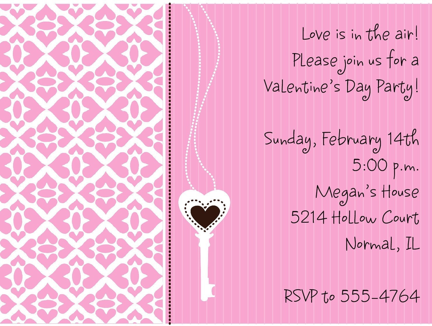 Key to my Heart Valentine's Day Invitations Il_170x135