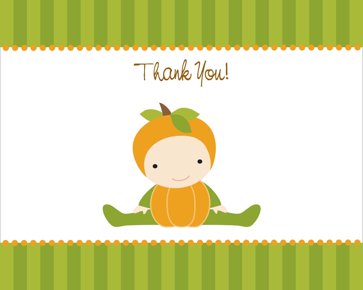 Pumpkin Baby Shower Thank You cards Il_170x135