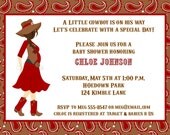 Red Cowboy Mommy to Be Baby Shower Invitations Il_170x135