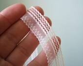 Vintage Sheer White Lingerie Trim / Ribbon - 3 1/2 Yrds