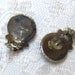 Vintage Earrings Sterling Onyx clip on Mexico