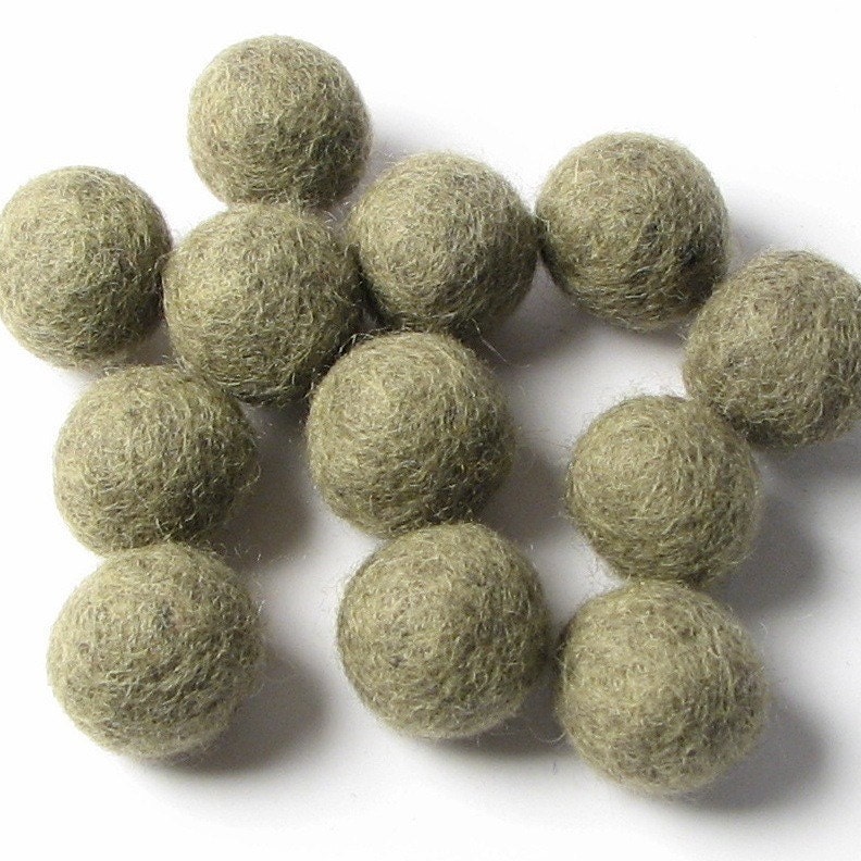 1CM Felt Balls/24-Piece - Heather
