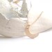 Crescent Moon Necklace - Simple Gold Filled Crescent Moon Charm on Delicate Gold Filled Chain