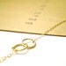 Tiny Golden Links Necklace - Two Small Interlocking Gold Filled Links on Delicate Gold Filled Chain - also available in sterling silver -
