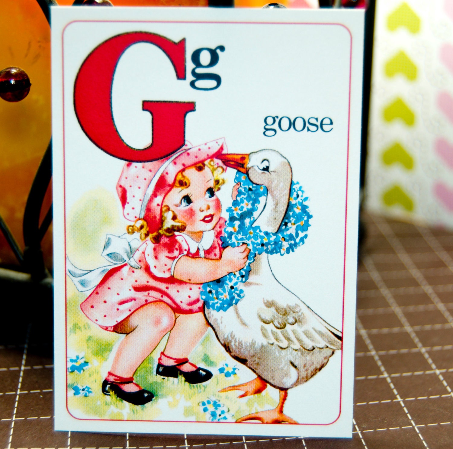 A is for Airplane Vintage Flashcards - 4 x 5 1/2"