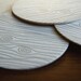 Wood Grain coaster- Letterpress printed, SET of 8