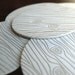 Wood Grain coaster- Letterpress printed, SET of 8
