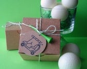Soap - Golf Ball Soap Set  - Goat's milk Soap - Scented with Peppermint Essential Oil - Gift Set for Men - Fathers Day