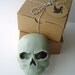Soap - Skull Soap with Black Raven Gift Tag - Goat's Milk Soap - Moroccan Mint Scented - Halloween Soap