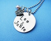 Your Shop Name Personalized Hand Stamped Sterling Silver Necklace
