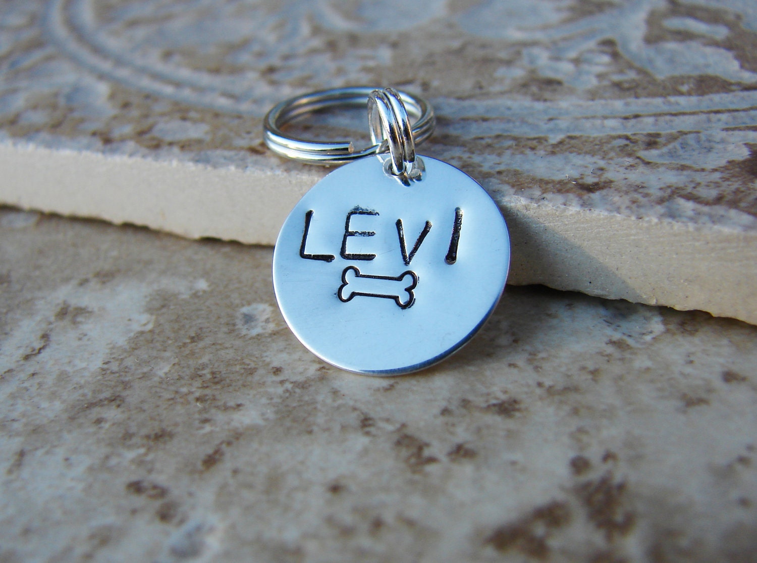 Personalized Tiny Pet ID Tag in Sterling Silver