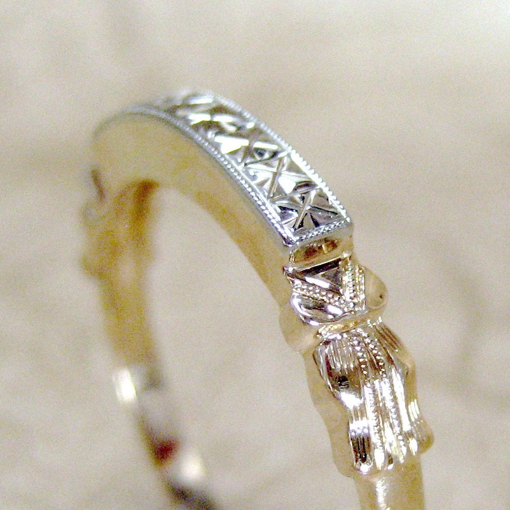 Vintage 14K Gold Wedding Band  or Anniversary Band Circa 1950's - from A Second Time