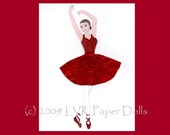Eileen Ballerina Paper Doll