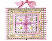 Personalized Baby Gift - Birth Record- Daisy Design