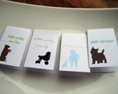 Dog Silhouette Gift Enclosures Personalized