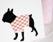 Personalized Shirt Custom Dog Silhouette Note Cards