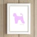 Dog Silhouette Print Personalized 5 x 7